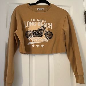 Cropped Motorcycle Sweatshirt